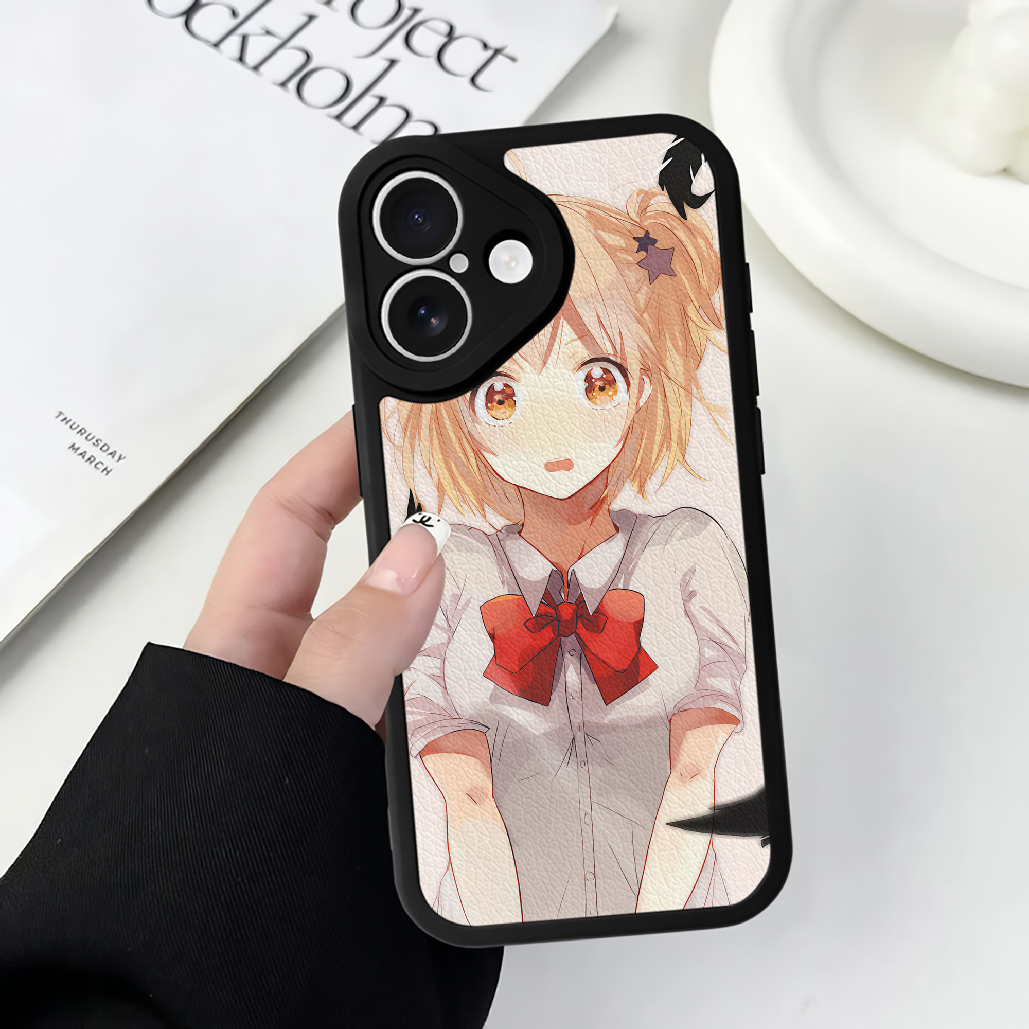 （画像用） ハイキュー!! Haikyu!! 【iPhone 16シリーズ対応】シリコンスマホケース（レザー調） 材質：シリコン